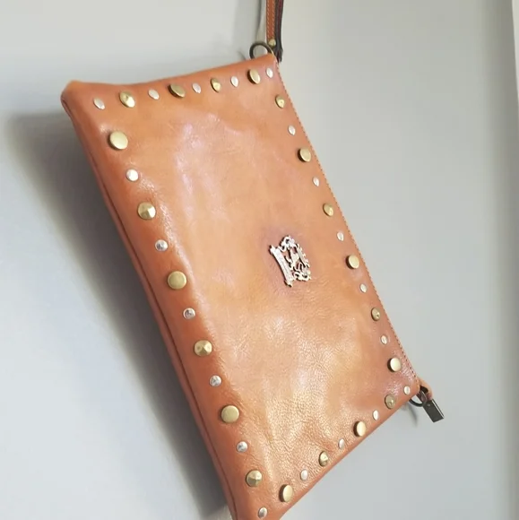 🍁New to the closet🍁 NWOT Pratesi Firenze Genuine Leather clutch - Picture 5 of 9